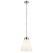 Kichler 52662PN One Light Pendant, Polished Nickel
