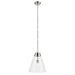 Kichler 52662PNCLR One Light Pendant, Polished Nickel