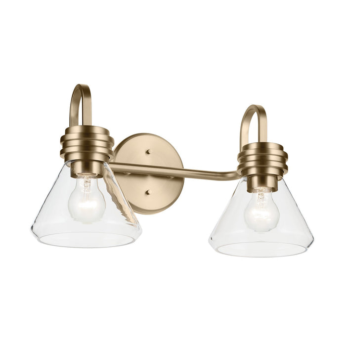 Kichler 55154CPZCLR Two Light Bath, Champagne Bronze