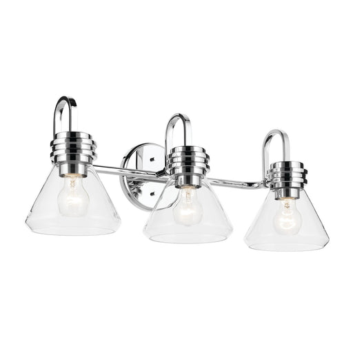 Kichler 55155CHCLR Three Light Bath, Chrome