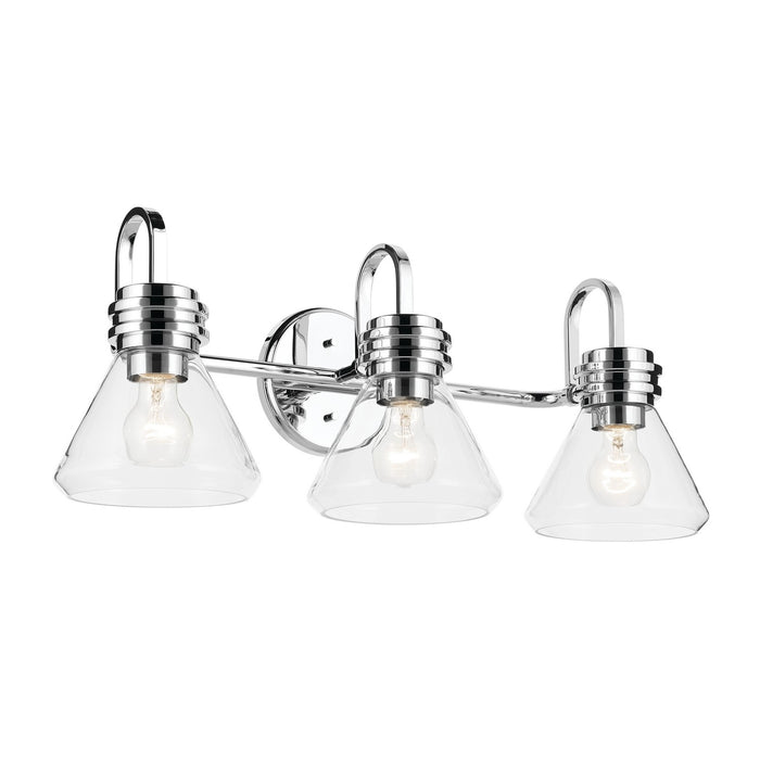 Kichler 55155CHCLR Three Light Bath, Chrome