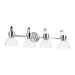 Kichler 55156CHCLR Four Light Bath, Chrome