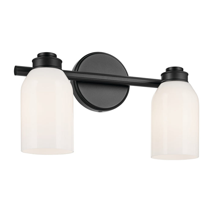 Kichler 55201BK Two Light Bath, Black