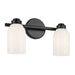 Kichler 55201BK Two Light Bath, Black