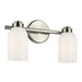 Kichler 55201NI Two Light Bath, Brushed Nickel