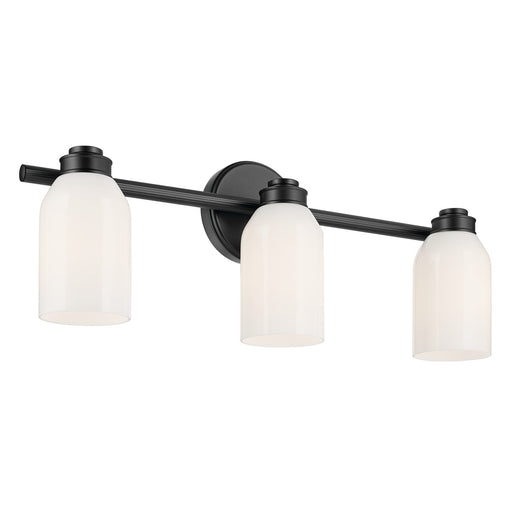 Kichler 55202BK Three Light Bath, Black