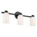 Kichler 55202BK Three Light Bath, Black