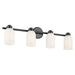 Kichler 55203BK Four Light Bath, Black