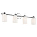 Kichler 55203CH Four Light Bath, Chrome