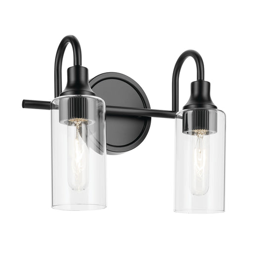 Kichler 55210BK Two Light Bath, Black