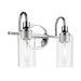Kichler 55210CH Two Light Bath, Chrome
