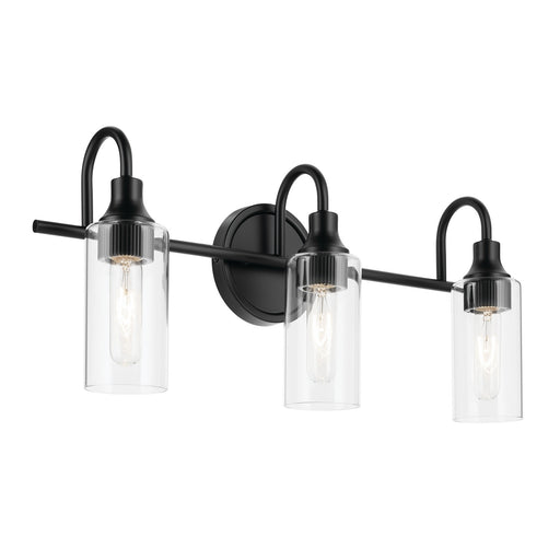 Kichler 55211BK Three Light Bath, Black