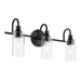 Kichler 55211BK Three Light Bath, Black