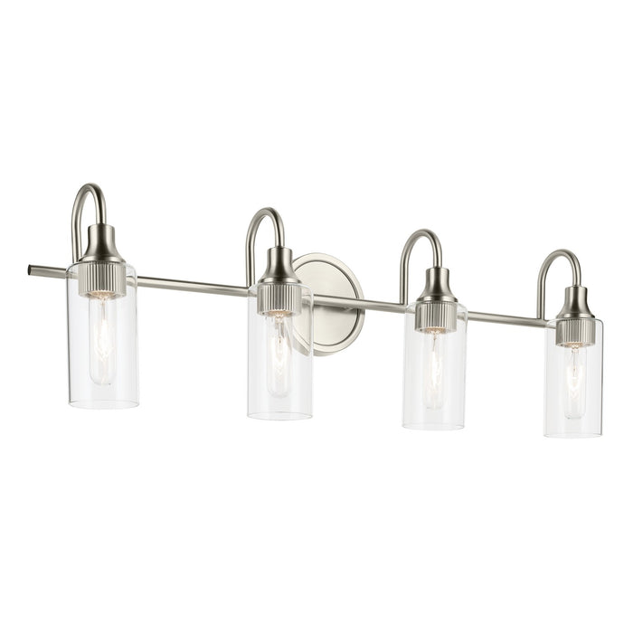 Kichler 55212NI Four Light Bath, Brushed Nickel