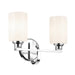 Kichler 55225CH Two Light Bath, Chrome