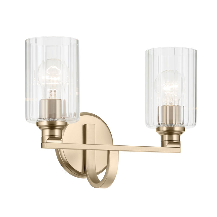 Kichler 55225CPZFLU Two Light Bath, Champagne Bronze