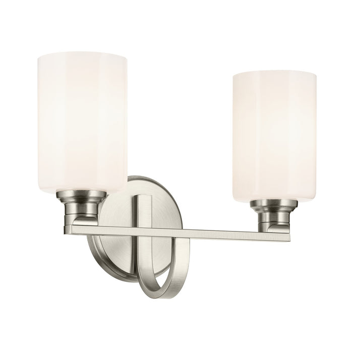 Kichler 55225NI Two Light Bath, Brushed Nickel