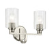 Kichler 55225NIFLU Two Light Bath, Brushed Nickel