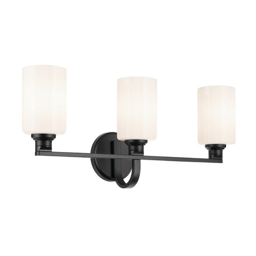 Kichler 55226BK Three Light Bath, Black