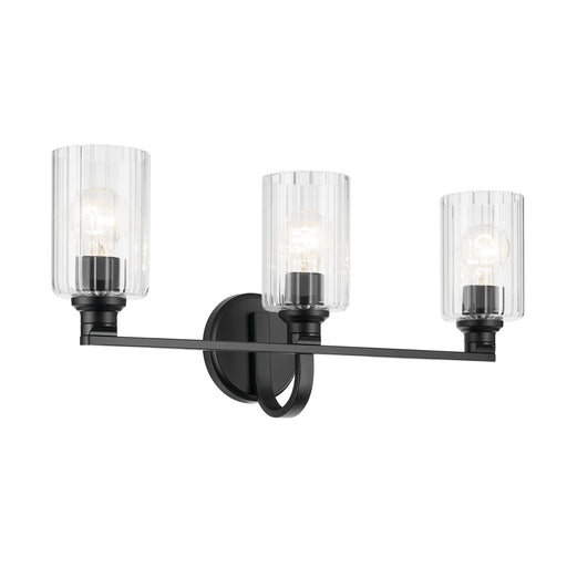 Kichler 55226BKFLU Three Light Bath, Black
