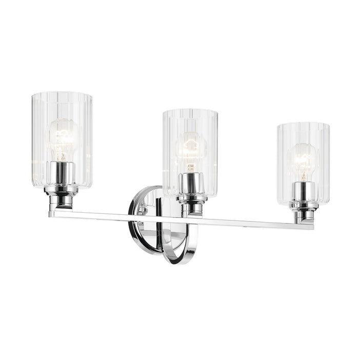 Kichler 55226CHFLU Three Light Bath, Chrome