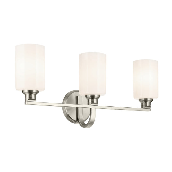 Kichler 55226NI Three Light Bath, Brushed Nickel