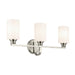 Kichler 55226NI Three Light Bath, Brushed Nickel