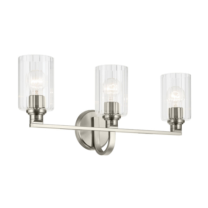 Kichler 55226NIFLU Three Light Bath, Brushed Nickel