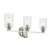 Kichler 55226NIFLU Three Light Bath, Brushed Nickel