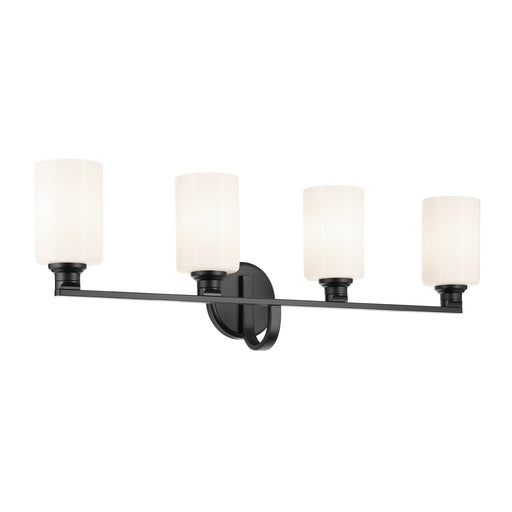 Kichler 55227BK Four Light Bath, Black