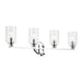 Kichler 55227CHFLU Four Light Bath, Chrome