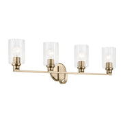 Kichler 55227CPZFLU Four Light Bath, Champagne Bronze