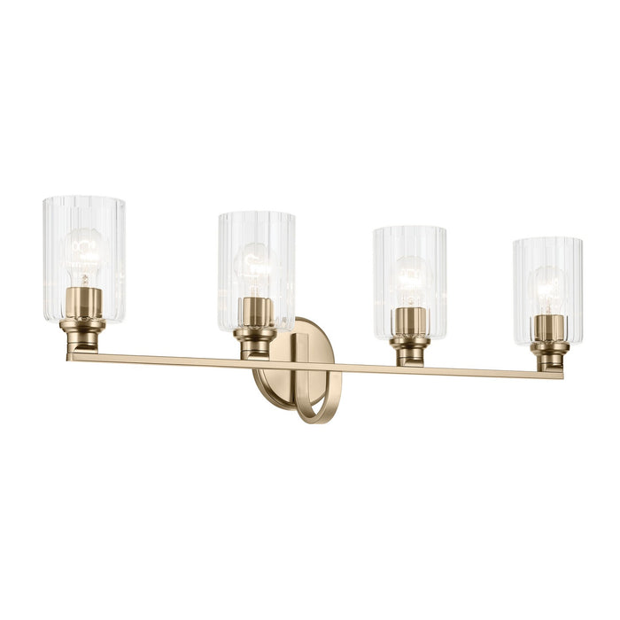 Kichler 55227CPZFLU Four Light Bath, Champagne Bronze
