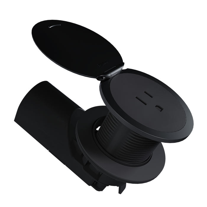 Kitchen Countertop Outlet, UL 498 Sink-Safe Installation with Lid