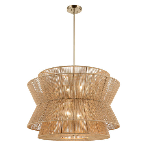 Kichler 52736CPZ Four Light Pendant, Champagne Bronze