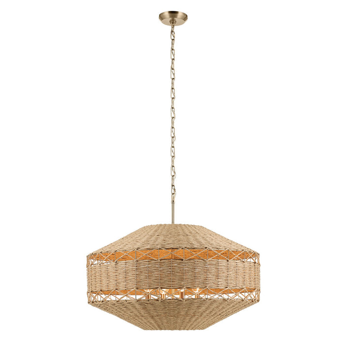 Kichler 52744CPZ Four Light Pendant, Champagne Bronze