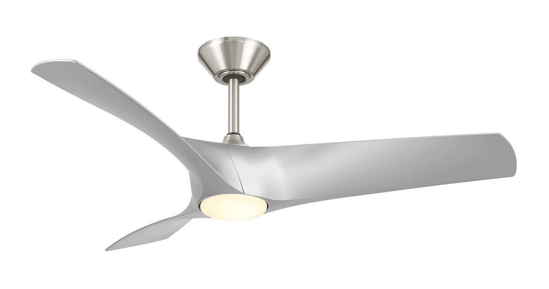 Modern Forms Fans FR-W2006-52L-BN/SL 52"Ceiling Fan, Brushed Nickel/Silver