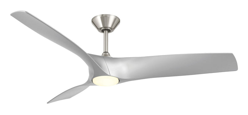 Modern Forms Fans FR-W2006-62L-BN/SL 62"Ceiling Fan, Brushed Nickel/Silver