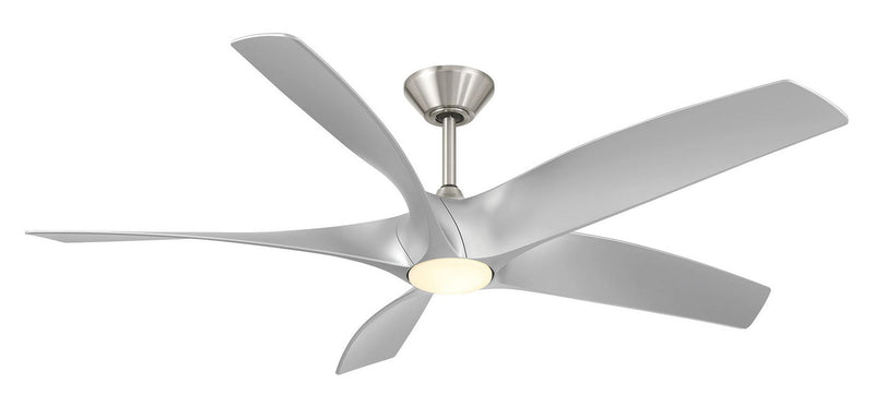 Modern Forms Fans FR-W2401-62L-BN/SL 62"Ceiling Fan, Brushed Nickel/Silver
