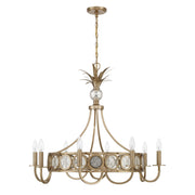 Savoy House 1-1205-8-127 Eight Light Chandelier, Noble Brass
