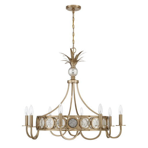 Savoy House 1-1205-8-127 Eight Light Chandelier, Noble Brass