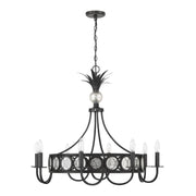 Savoy House 1-1205-8-188 Eight Light Chandelier, Black Tourmaline