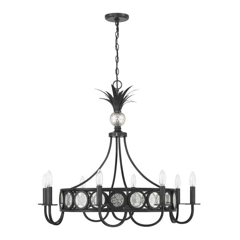 Savoy House 1-1205-8-188 Eight Light Chandelier, Black Tourmaline