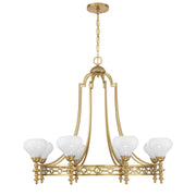 Savoy House 1-1605-8-322 Eight Light Chandelier, Warm Brass