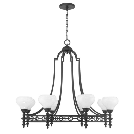 Savoy House 1-1605-8-89 Eight Light Chandelier, Matte Black