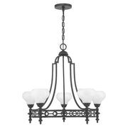 Savoy House 1-1606-5-89 Five Light Chandelier, Matte Black