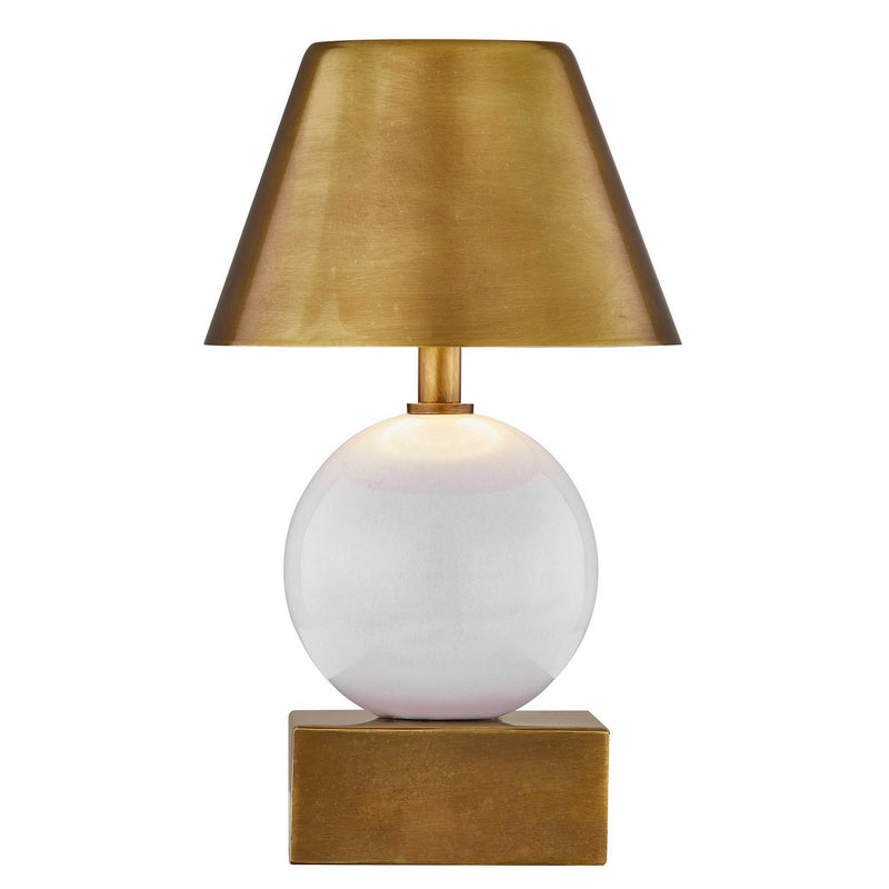 Savoy House 11-CD06RC-CB LED Table Lamp, Ceramic/Brass