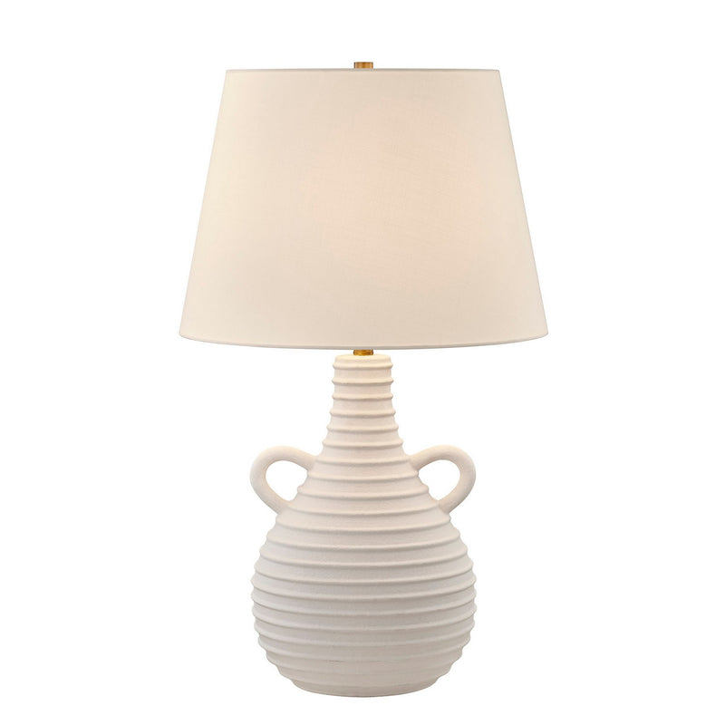 Savoy House 11-CD12 One Light Table Lamp, White
