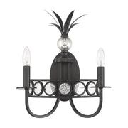Savoy House 9-1207-2-188 Two Light Wall Sconce, Black Tourmaline