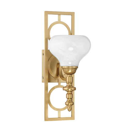 Savoy House 9-1607-1-322 One Light Wall Sconce, Warm Brass